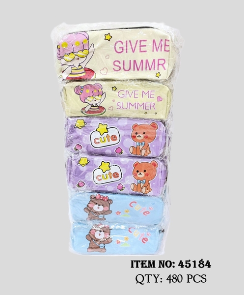 45184  TÚI ĐỰNG BÚT VIẾT ĐỦ MẪU (GẤU, BÉ)