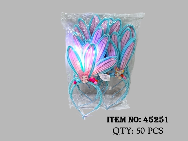 45251  TÚI 10C CÀI TÓC THỎ SANRIO KẼM NHUNG PIN NÚT ĐÈN