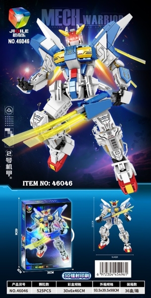 46046  HỘP LOGO RÁP ROBO 527 MIẾNG