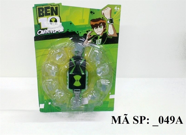 _049A  VỈ ĐỒNG HỒ PIN BEN BIẾN HÌNH XE HƠI + 10T TRONG (BEN10)