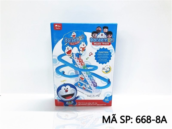 668-8A  HỘP DOREMON LEO THANG PIN