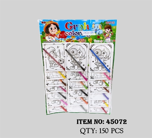 45072  TÚI VỈ 20 TÚI TÔ MÀU BÚT LÔNG