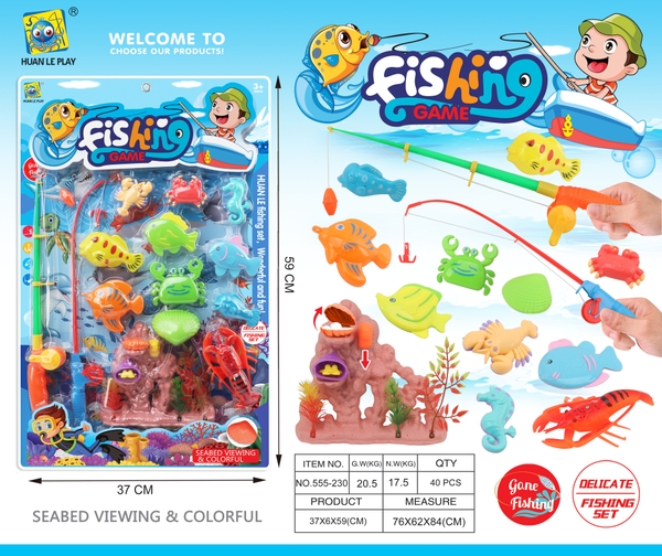 555-230  VỈ CÂU CÁ 2 CẦN + 11C + SAN HÔ