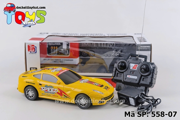 558-07  HỘP XE HƠI ĐIỀU KHIỂN CÓ SẠC, TL 1:18