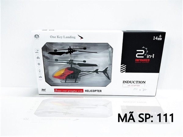 111  HỘP MÁY BAY TRỰC THĂNG ĐIỀU KHIỂN TRÊN KHÔNG, 2 TẦNG, CẢM ỨNG TAY 360 ĐỘ, 2 IN 1