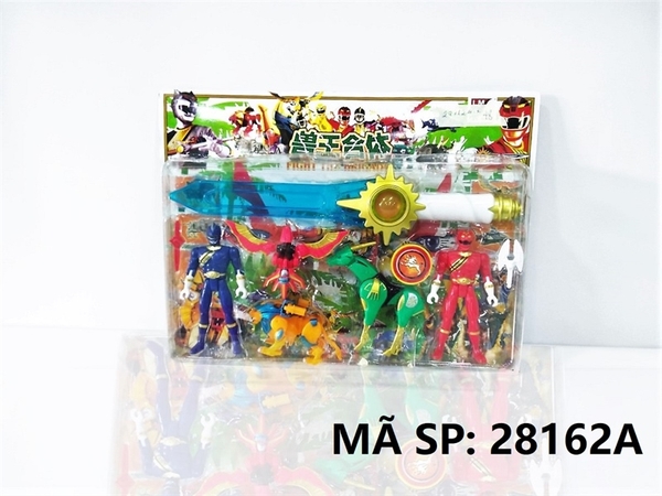 28162A  VỈ SIÊU NHÂN 2T GAO + 3C THÚ (SƯ TỬ, HƯƠU, ĐẠI BÀNG) + TAY CẦM