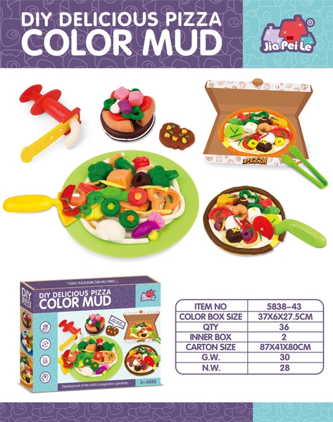 5838-43  HỘP ĐẤT SÉT LÀM PIZZA