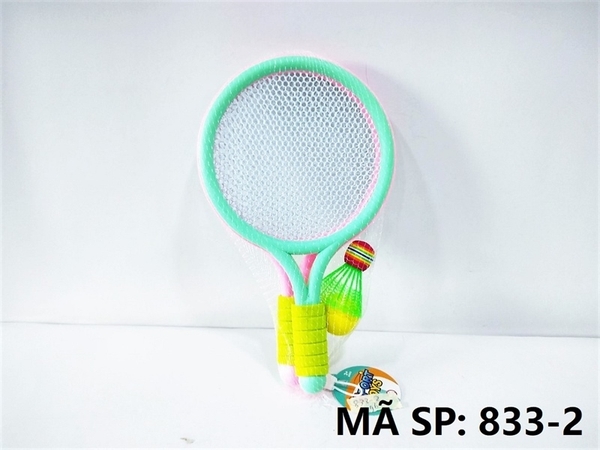 833-2  LƯỚI VỢT CẦU LÔNG 2C + 1C CẦU + 1T BANH   833-1,-2,-3