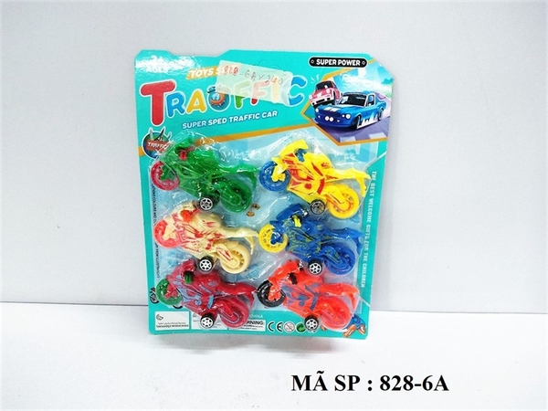 828-6A VĨ XE MOTO TRỚN 6C (Super Sped Traffic Car) 818-6, 838-6, 848-6, 858-6, 868-6