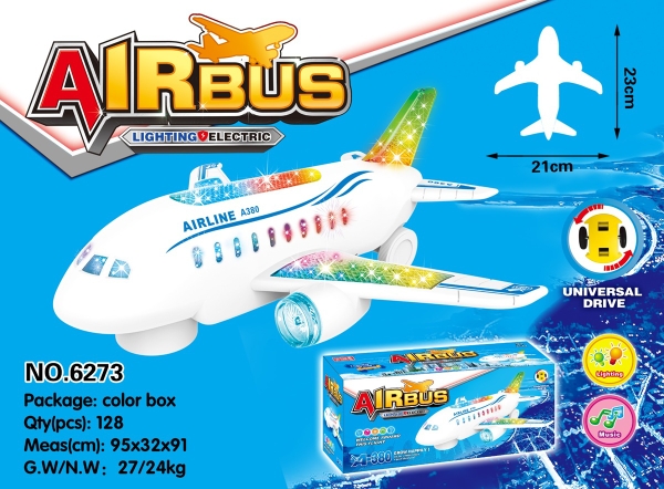 6273  HỘP MÁY BAY RÁP CÁNH PIN ĐÈN