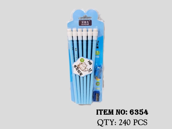 6354  VỈ ÉP 12C BÚT VIẾT CHÌ CHUỐT