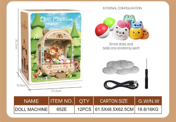 652E  HỘP MÁY ĐIỀU KHIỂN GẮP THÚ NHỒI BÔNG CHUỘT LANG NƯỚC