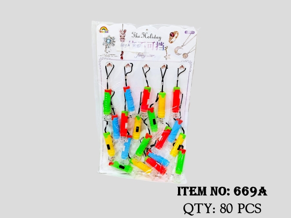 669A  TÚI VỈ 20C ĐÈN PIN NHỰA MÀU