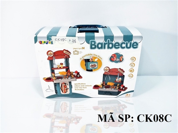 CK08C  HỘP VALI KỆ BẾP NƯỚNG  3 IN 1