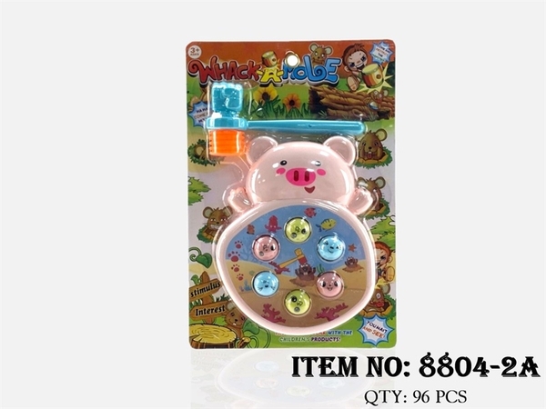 8804-2A  VỈ ĐẬP CHUỘT KHÔNG PIN HEO 6C + BÚA