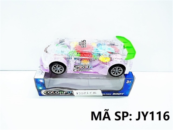 JY116  HỘP XE HƠI MUI TRONG PIN NHẠC ĐÈN   Colorful   116