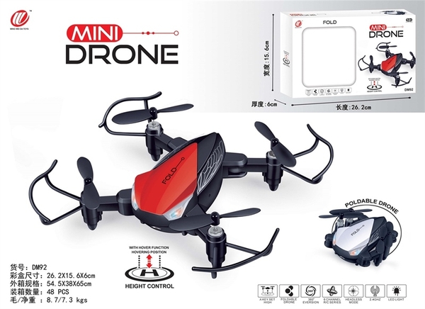 DM92  HỘP MÁY BAY DRONE ĐIỀU KHIỂN TRÊN KHÔNG, 4 CÁNH QUẠT, SẠC USB