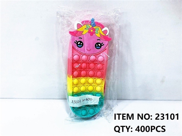 23101  TÚI POP IT ĐỰNG BÚT VIẾT NGỰA PONY GÁI