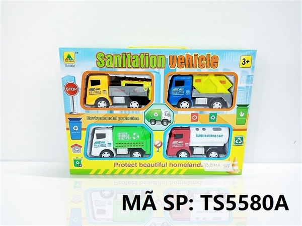 TS5580A  HỘP XE CÔNG TRÌNH VỆ SINH TRỚN 4C ĐỦ MẪU (HỐT RÁC, BỒN NƯỚC)   TS-5580A