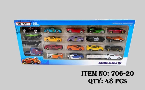 706-20  HỘP XE HƠI SẮT TRỚN 20C ĐỦ MẪU