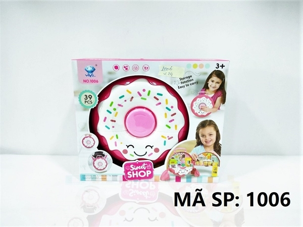 1006  HỘP BALO BÁNH DONUT QUẦY BÁN BÁNH, KEM 39 MIẾNG