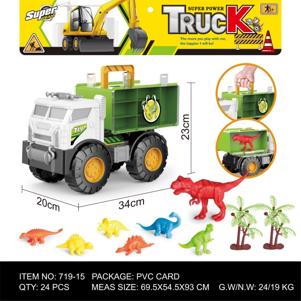 719-15  TÚI XE CÔNG TRÌNH TRỚN CHỞ KHỦNG LONG