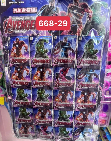 668-29 VỈ LOGO RÁP AVENGERS 20 TÚI