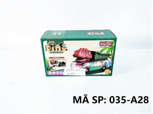 _035-A28  HỘP XE CÔNG TRÌNH BEN PIN ĐẦU KHỦNG LONG, BÁNH RĂNG