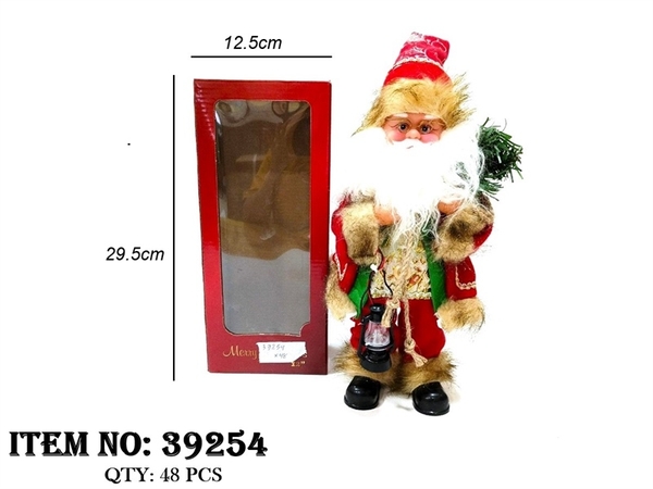 39254  HỘP NOEL PIN CẦM ĐÈN, ĐEO TÚI LÁ THÔNG