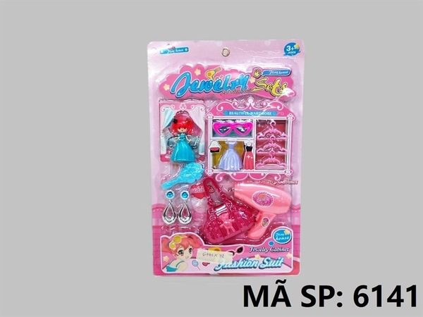 6141  VỈ TRANG ĐIỂM TÚI XÁCH, MÁY SẤY, 1C BABY KHUÔN, ÁO KHUÔN, MÓC PHƠI ĐỒ