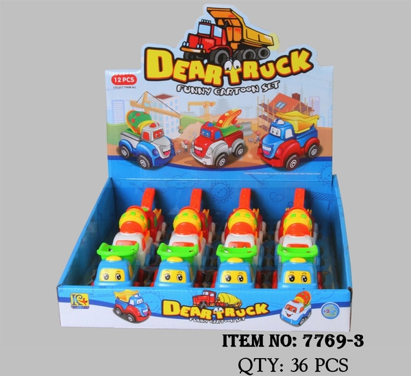 7769-3  HỘP XE CÔNG TRÌNH CAR TRỚN 12C ĐỦ MẪU