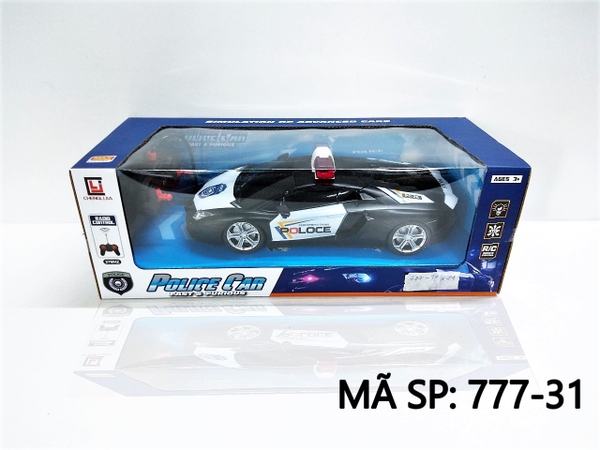 777-31 HỘP XE HƠI  CS ĐK 7 Đ.TÁC, CÓ SẠC police car