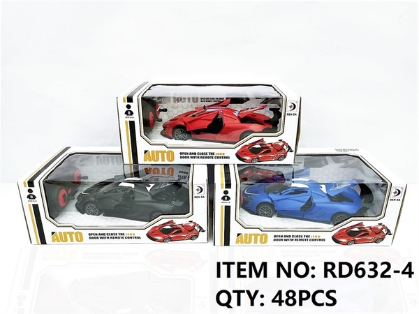 RD632-4  HỘP XE HƠI ĐIỀU KHIỂN 7 ĐỘNG TÁC MỞ CỬA, MỞ CỐP, KHÔNG SẠC, TL 1:18   RD632, RD632-5