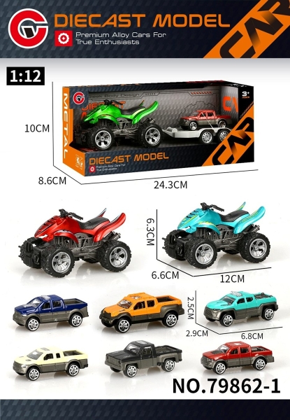 79862-1  HỘP XE 2C (1C MOTO ĐỊA HÌNH TRỚN KÉO 1C XE HƠI)