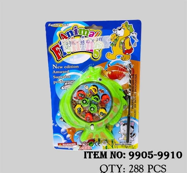 9905-9910  VỈ CÂU CÁ CÓT 9C ĐỦ MẪU (MÈO, ẾCH, CÁ) + 2 CẦN