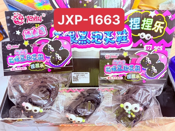 JXP-1663 LỐC MOCHI DÉP ĐEN 12 CÁI