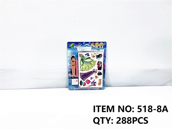 518-8A  VỈ MIẾNG DÁN THIẾT KẾ THỜI TRANG BABY   518-9
