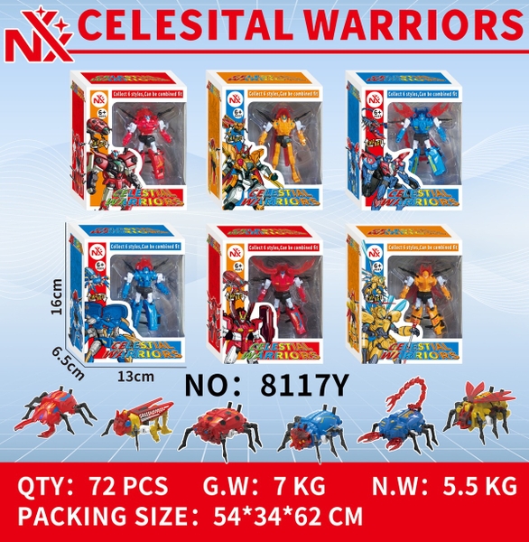 8117Y  HỘP RÁP ROBO BIẾN HÌNH CÔN TRÙNG 1C