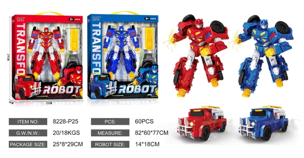 8228-P25  HỘP RÁP ROBO BIẾN HÌNH XE CÔNG TRÌNH BỒN