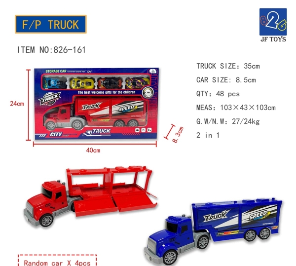 826-161  HỘP XE CONTAINER TRỚN CHỞ 4C XE HƠI