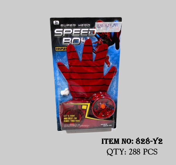 828-Y2  VỈ BAO TAY SIÊU NHÂN NHỆN + 1C YOYO