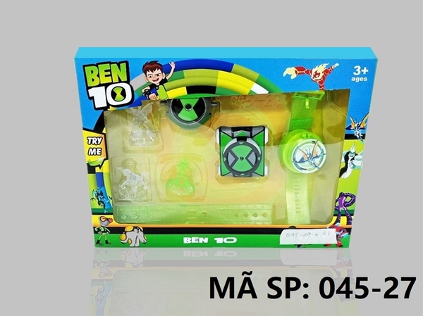 _045-27  HỘP ĐỒNG HỒ BEN PIN 3C + 3T THÚ TRONG   BEN10