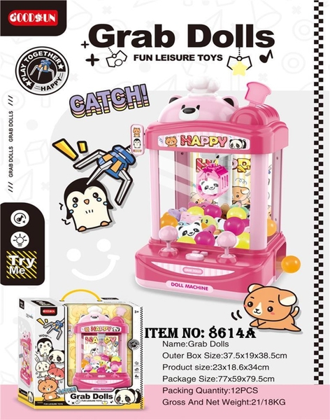 8614A  HỘP MÁY ĐIỀU KHIỂN GẮP THÚ NHỒI BÔNG, BANH PIN NHẠC ĐÈN