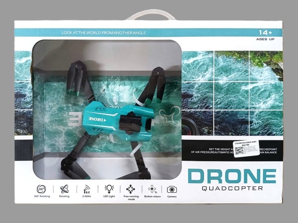867W  HỘP MÁY BAY DRONE ĐIỀU KHIỂN TRÊN KHÔNG 4 CÁNH QUẠT, CAMERA CÓ SẠC USB
