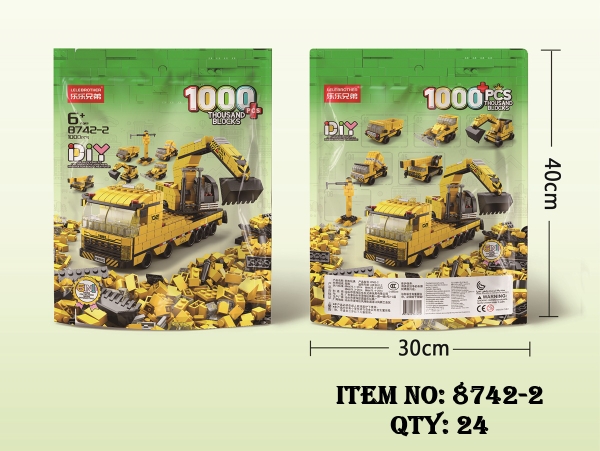 8742-2  TÚI LOGO RÁP XE CÔNG TRÌNH CÀO 1000 MIẾNG