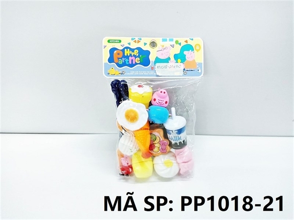 PP1018-21  TÚI BẾP DÍNH BÁNH DIMSUM , 2C HEO HEO HỒNG (PVC)