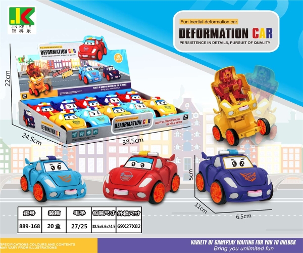 889-168  HỘP XE HƠI CAR TRỚN BIẾN HÌNH ROBO 10C