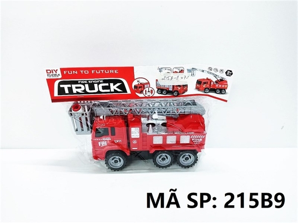 215B9  TÚI XE CÔNG TRÌNH CỨU HỎA THANG TRỚN + ỐC VÍT (PVC)