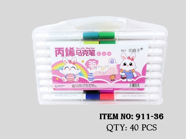 911-36  HỘP VIẾT LÔNG MÀU ACRYLIC 36C