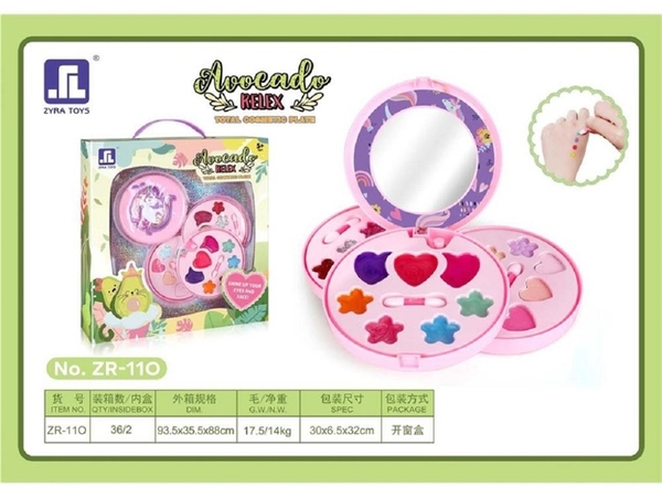 ZR-110  HỘP PHẤN TRANG ĐIỂM NGỰA PONY 3 TẦNG